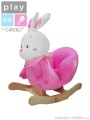 Houpací hračka PlayTo králíček růžová + ZÁRUKA 3 ROKY