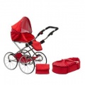New Baby Retro 2v1 Magdalena červený s puntíky + u nás ZÁRUKA 3 ROKY