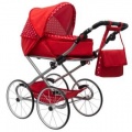 New Baby Retro 2v1 Magdalena červený s puntíky + u nás ZÁRUKA 3 ROKY