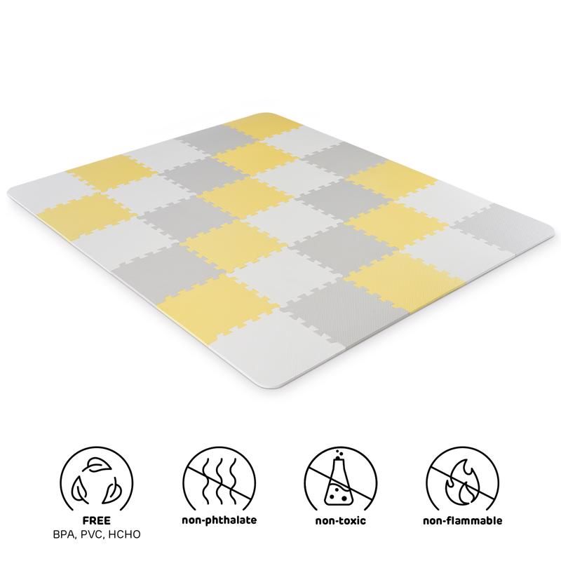 Kinderkraft Luno pěnové puzzle Yellow + u nás ZÁRUKA 3 ROKY