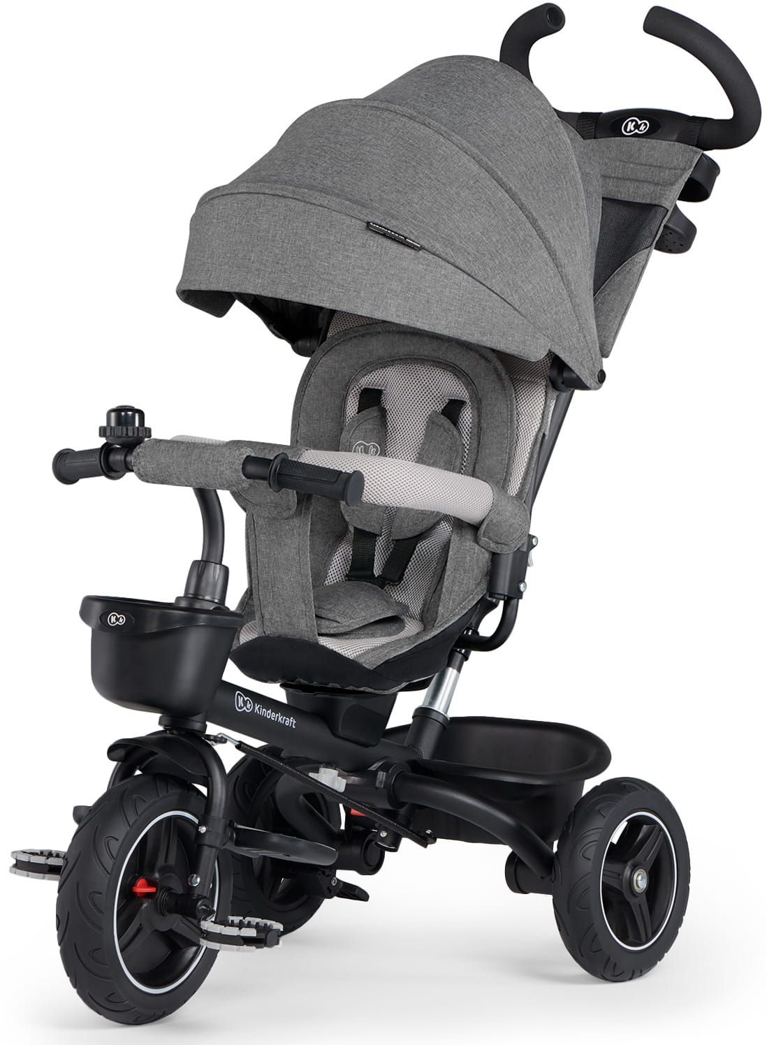 Kinderkraft Spinstep Platinium Grey + u nás ZÁRUKA 3 ROKY⭐⭐⭐⭐⭐