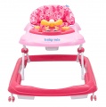 Baby Mix s volantem a silikonovými kolečky tmavě růžová + u nás ZÁRUKA 3 ROKY ⭐⭐⭐⭐⭐