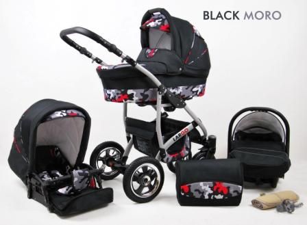 Raf-pol Baby Lux Largo 2v1 2024 Black Moro + u nás ZÁRUKA 3 ROKY⭐⭐⭐⭐⭐