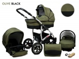 Raf-pol Baby Lux Largo 2v1 2023 Olive Black + u nás ZÁRUKA 3 ROKY