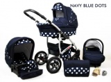 Raf-pol Baby Lux Largo 2v1 2023 Navy Blue Dots + u nás ZÁRUKA 3 ROKY⭐⭐⭐⭐⭐