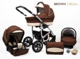 Raf-pol Baby Lux Largo 2v1 2024 Brown Cream + u nás ZÁRUKA 3 ROKY⭐⭐⭐⭐⭐