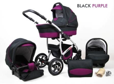 Raf-pol Baby Lux Largo 2v1 2024 Black Purple + u nás ZÁRUKA 3 ROKY⭐⭐⭐⭐⭐