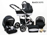 Raf-pol Baby Lux Largo 2v1 2024 Black Dots + u nás ZÁRUKA 3 ROKY⭐⭐⭐⭐⭐