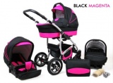 Raf-pol Baby Lux Largo 2v1 2024 Black Magenta + u nás ZÁRUKA 3 ROKY⭐⭐⭐⭐⭐