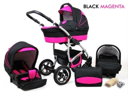 Raf-pol Baby Lux Largo 2v1 2024 Black Magenta + u nás ZÁRUKA 3 ROKY⭐⭐⭐⭐⭐