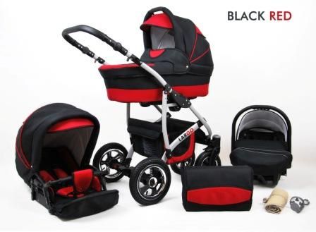 Raf-pol Baby Lux Largo 2v1 2024 Black Red + u nás ZÁRUKA 3 ROKY⭐⭐⭐⭐⭐