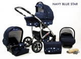 Raf-pol Baby Lux Largo 2v1 2024 Navy Blue Star + u nás ZÁRUKA 3 ROKY⭐⭐⭐⭐⭐
