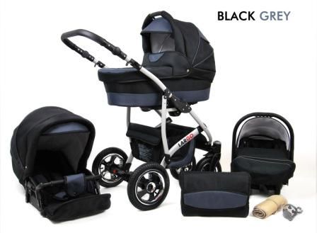 Raf-pol Baby Lux Largo 2v1 2024 Black Grey + u nás ZÁRUKA 3 ROKY⭐⭐⭐⭐⭐