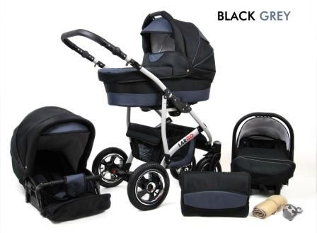 Raf-pol Baby Lux Largo 2v1 2023 Black Grey + u nás ZÁRUKA 3 ROKY⭐⭐⭐⭐⭐