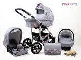 Raf-pol Baby Lux Largo 2v1 2024 Pink Owl + u nás ZÁRUKA 3 ROKY⭐⭐⭐⭐⭐