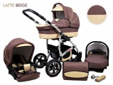 Raf-pol Baby Lux Largo 2v1 2024 Latte Beige + u nás ZÁRUKA 3 ROKY⭐⭐⭐⭐⭐