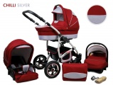 Raf-pol Baby Lux Largo 2v1 2024 Chili Silver + u nás ZÁRUKA 3 ROKY⭐⭐⭐⭐⭐